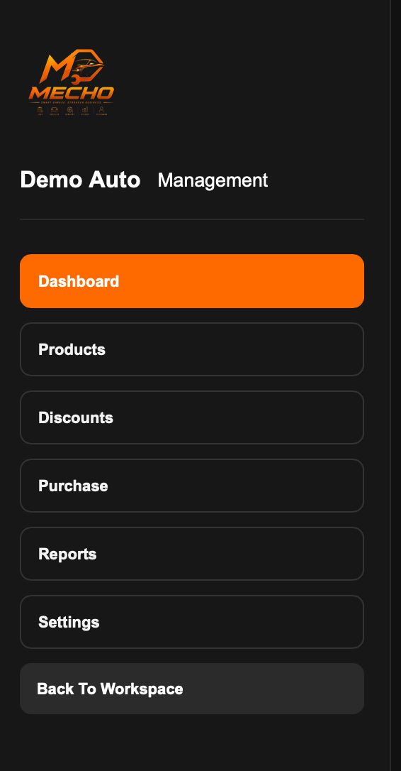 Mecho POS checkout pane screenshot